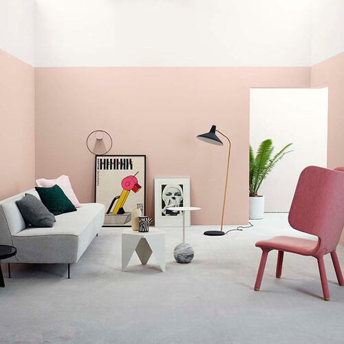 pintura rosa para hogar